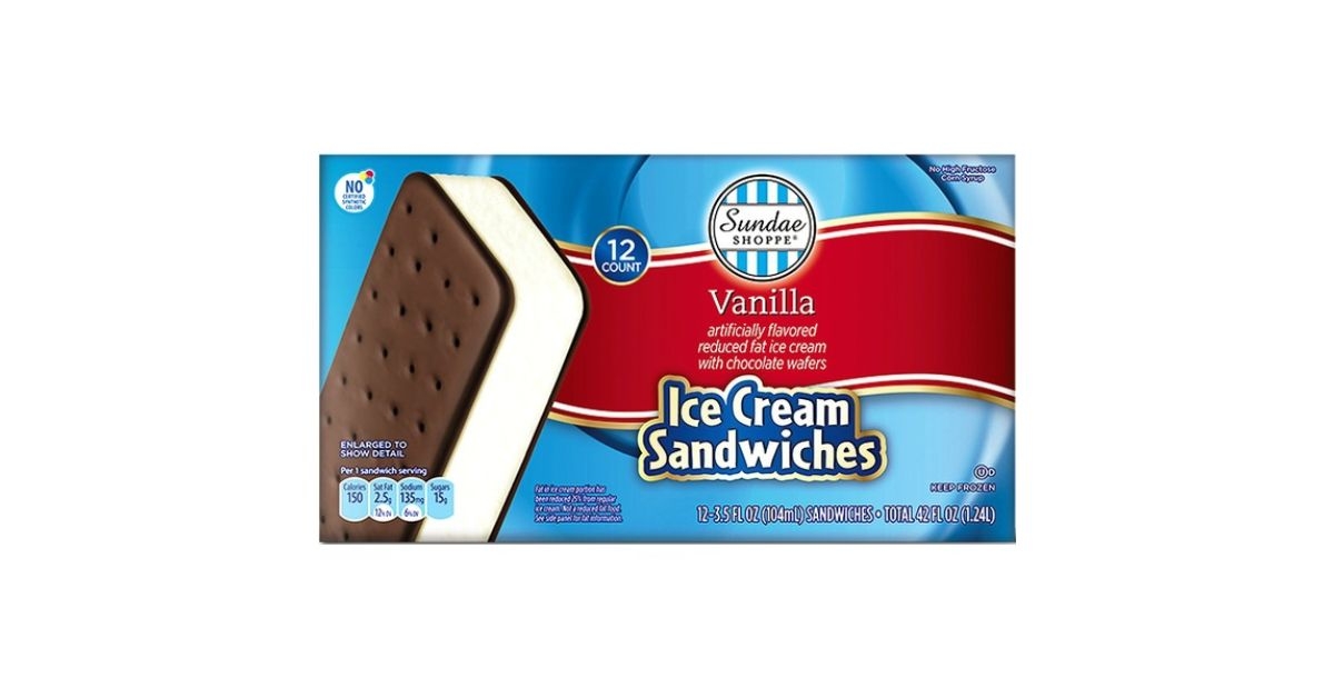 Sundae Shoppe Ice Cream Sandwiches