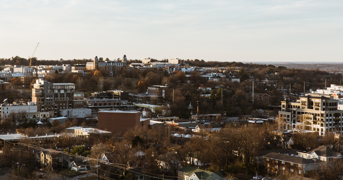 fayetteville arkansas skyline