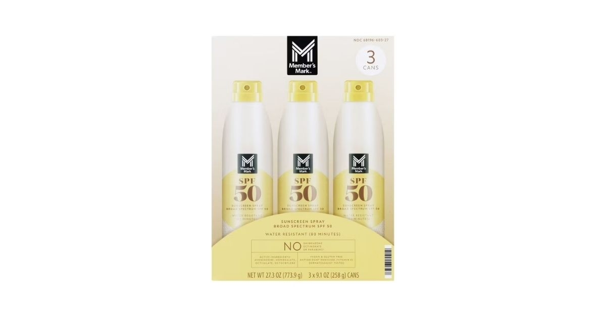 members mark sunscreen