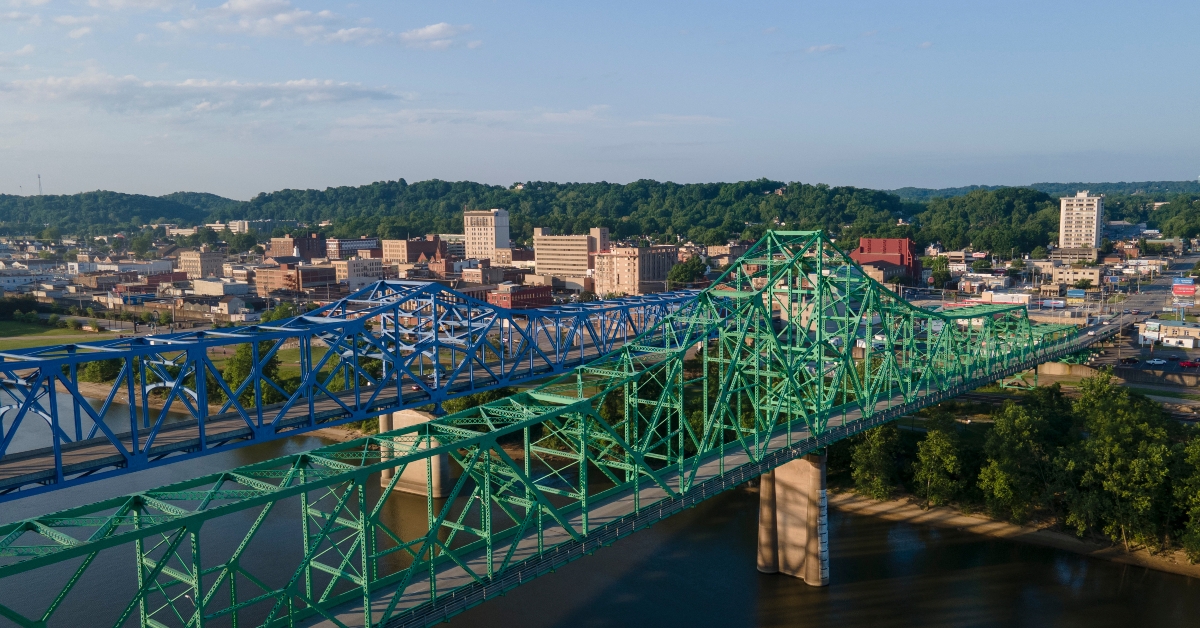 Ashland, Kentucky Drone View