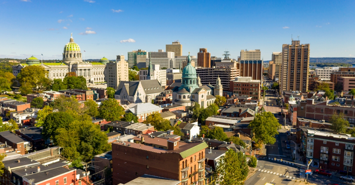 Pennsylvania state capital at Harrisburg
