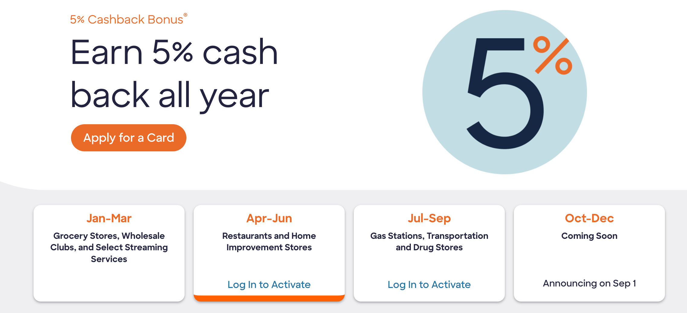Discover Q3 categories