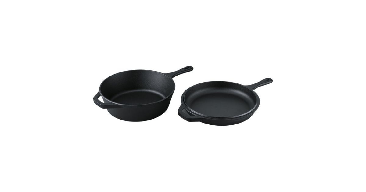 cast iron deep skillet