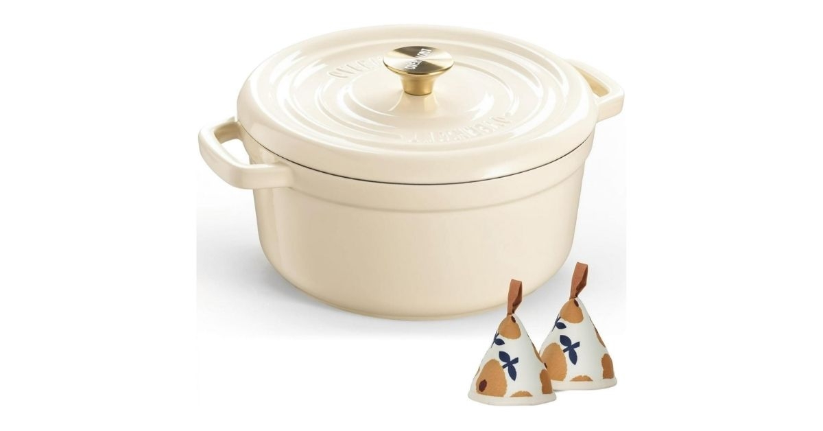 enameled cast iron dutch oven 5 qt