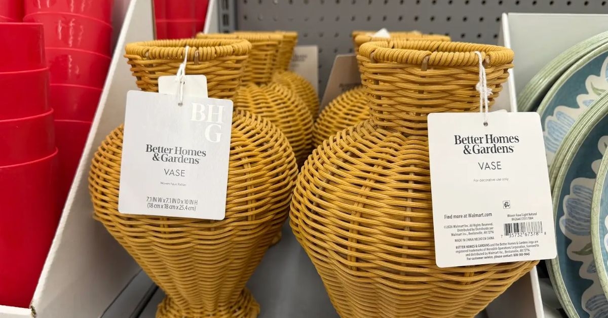 better homes gardens woven vase