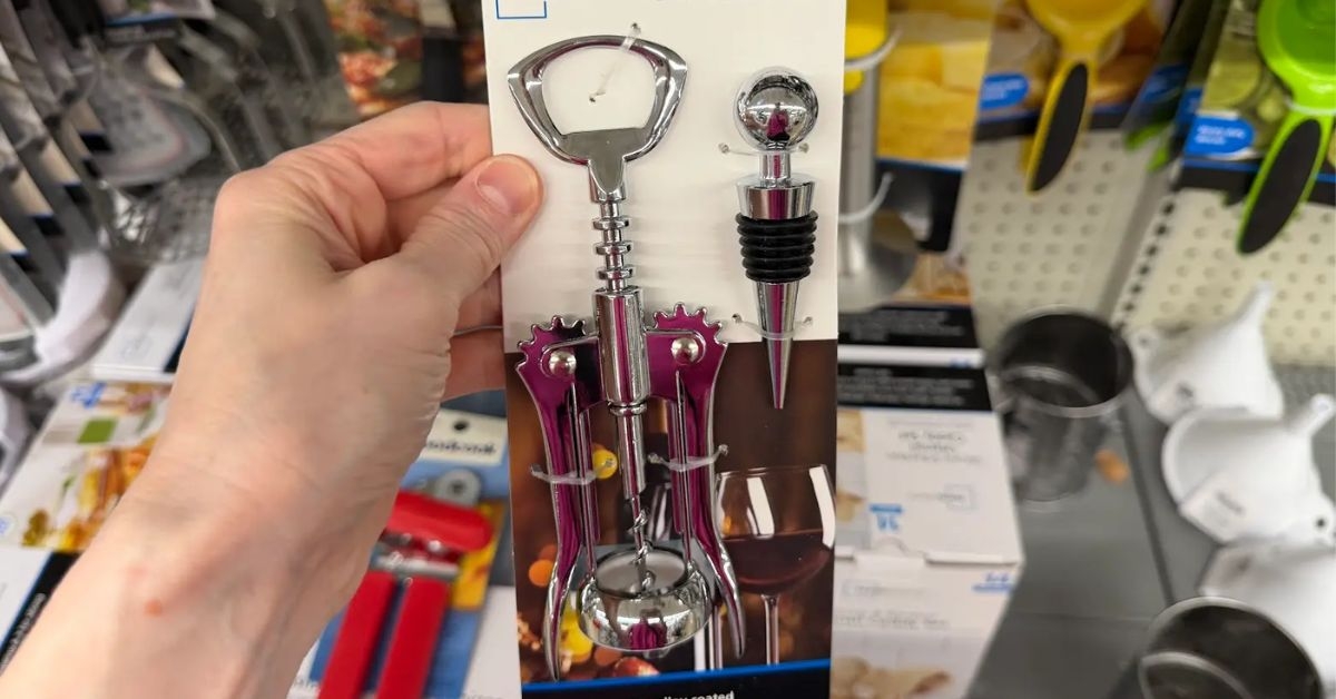 corkscrew and stopper set