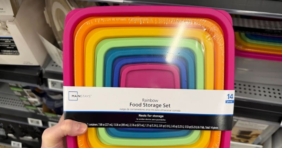 rainbow food storage set