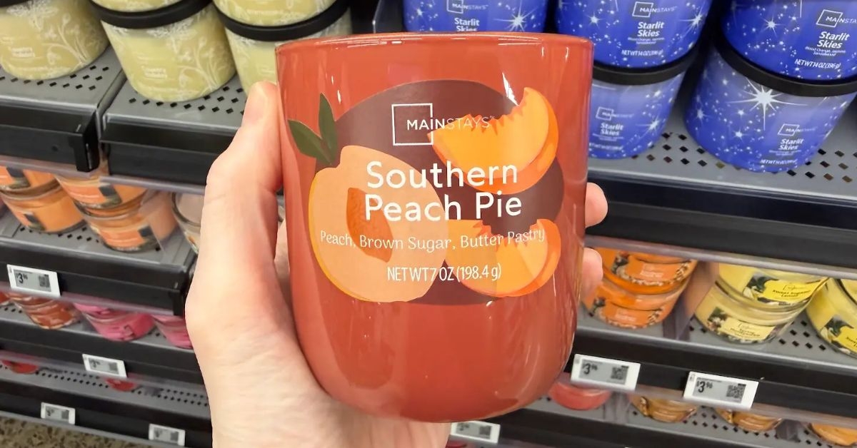 southern peach pie candle