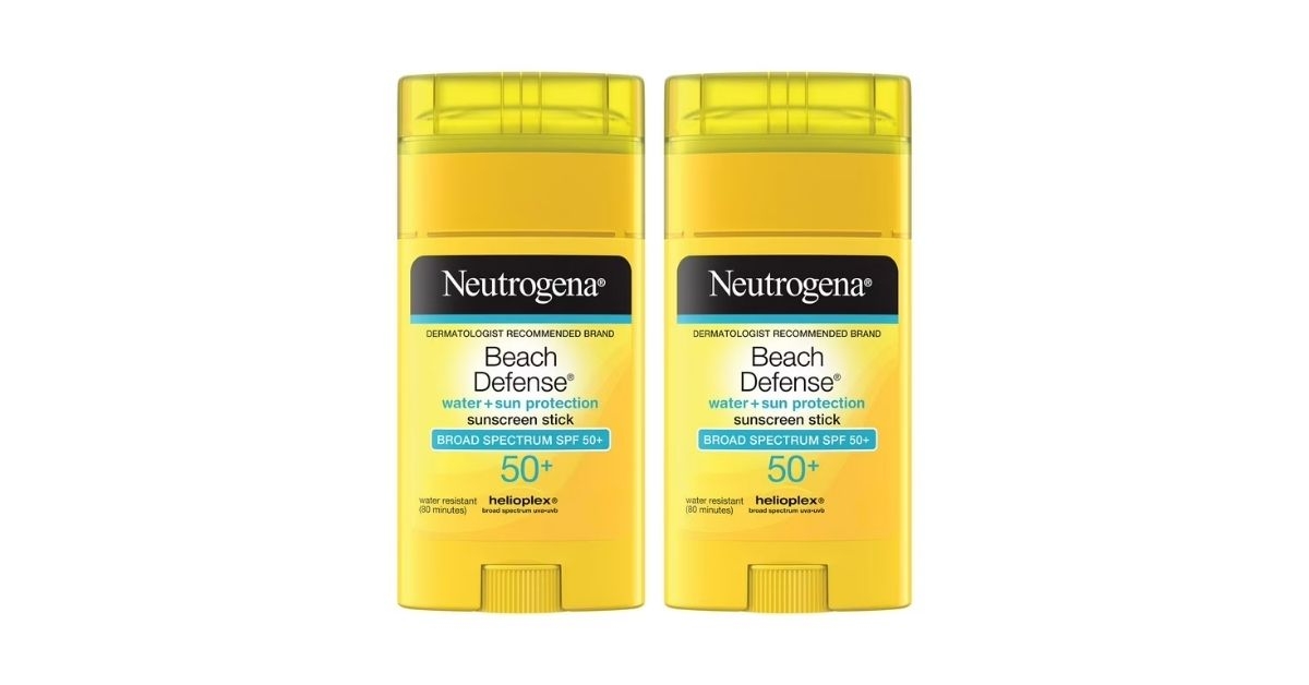 neutrogena beach defense sunscreen sticks