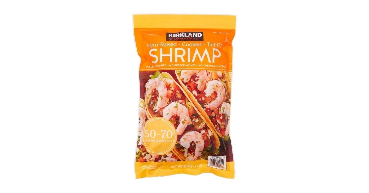 farm-raised cooked shrimp