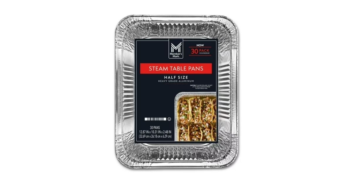 half-size aluminum pans