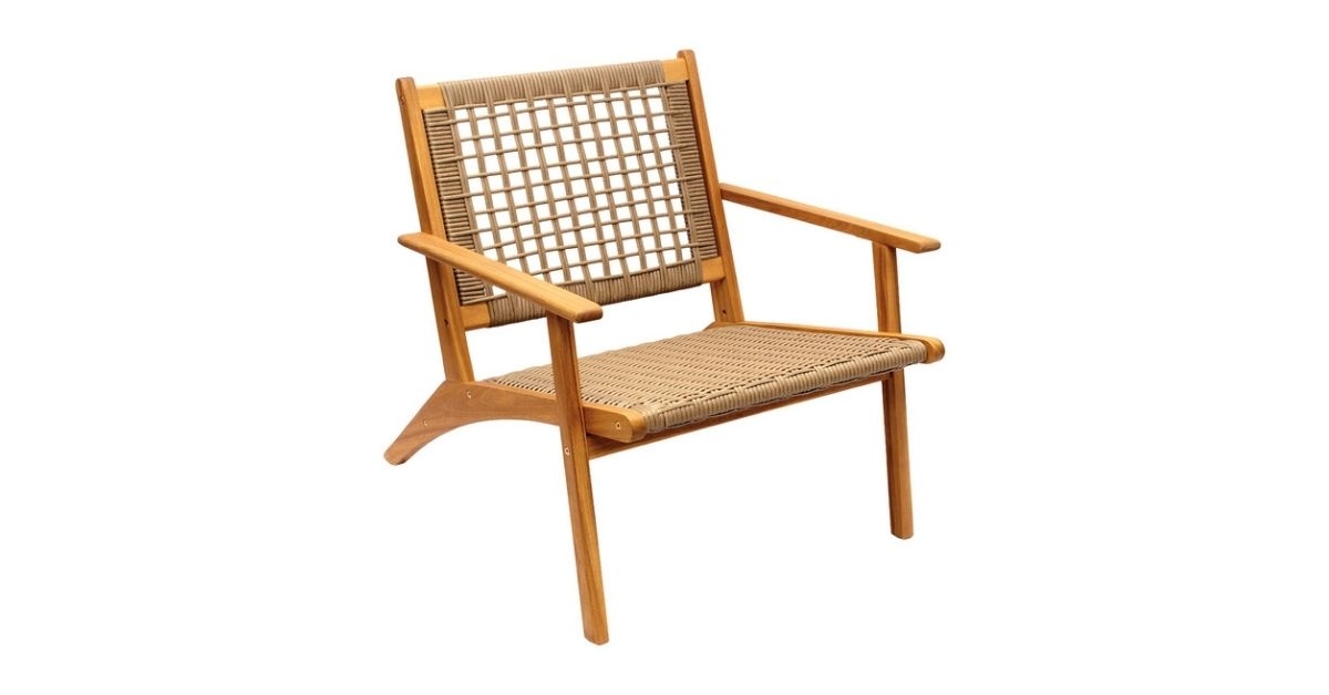 belavi wooden patio chair