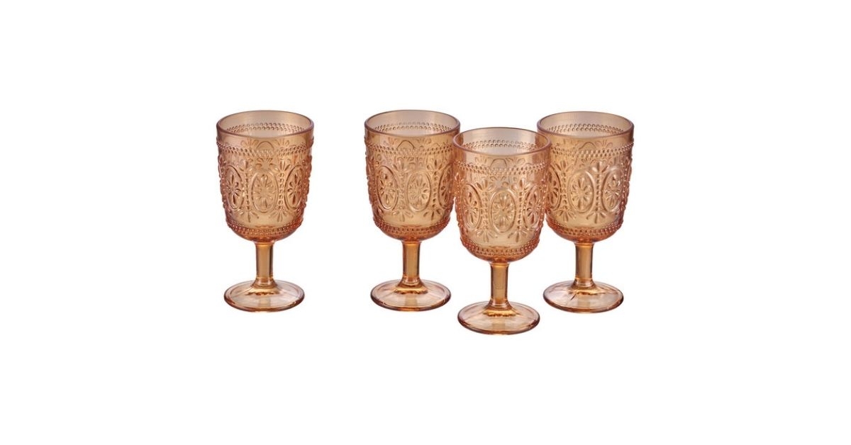 embossed drinkware set