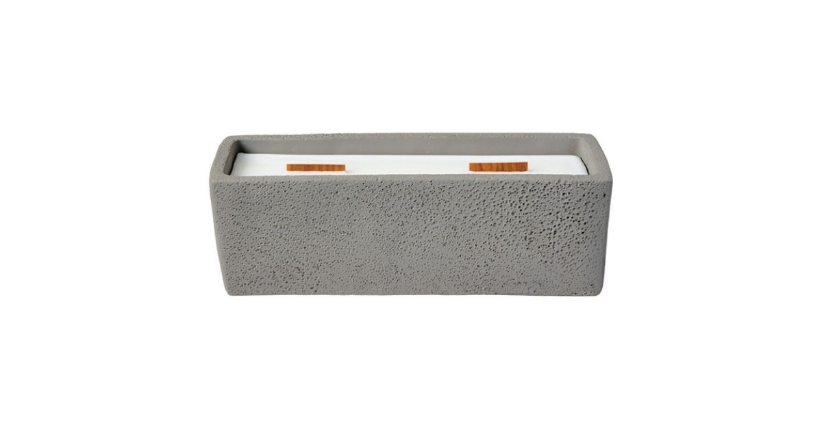outdoor concrete candle