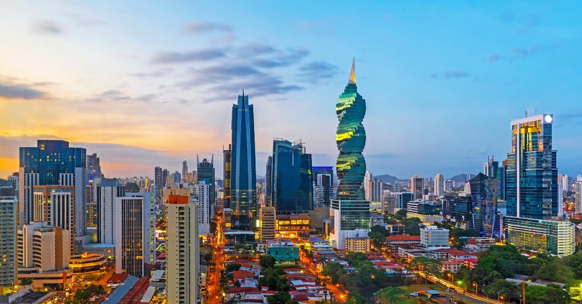 the skyline of panama city