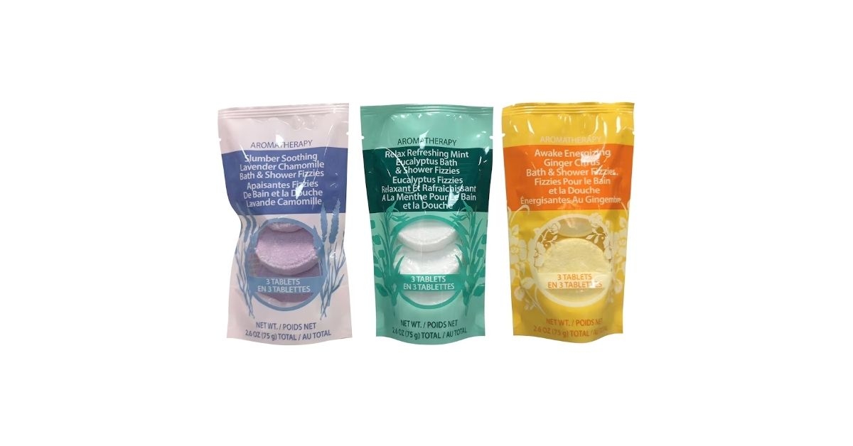 aromatherapy bath and shower fizzles