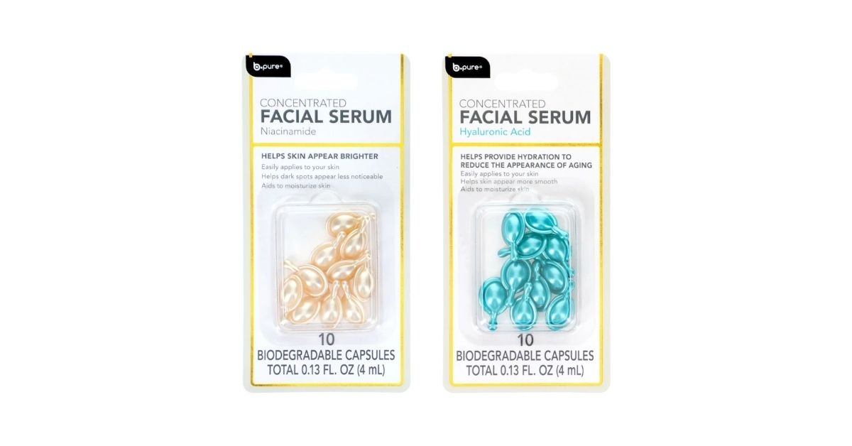 concentrated moisturizing facial serum capsules