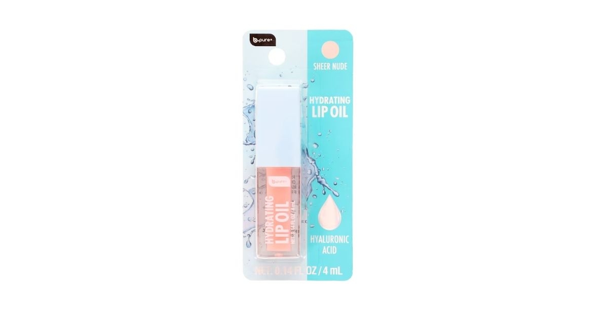 b pure sheer nude hydrating lip oil