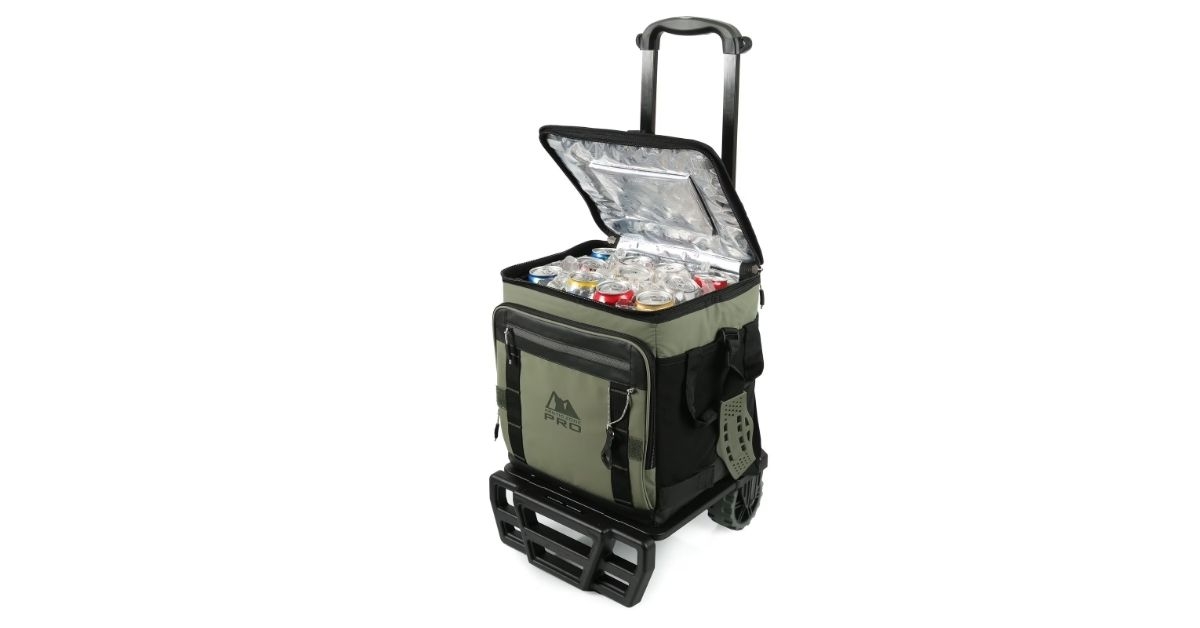 wheeled cooler with cart