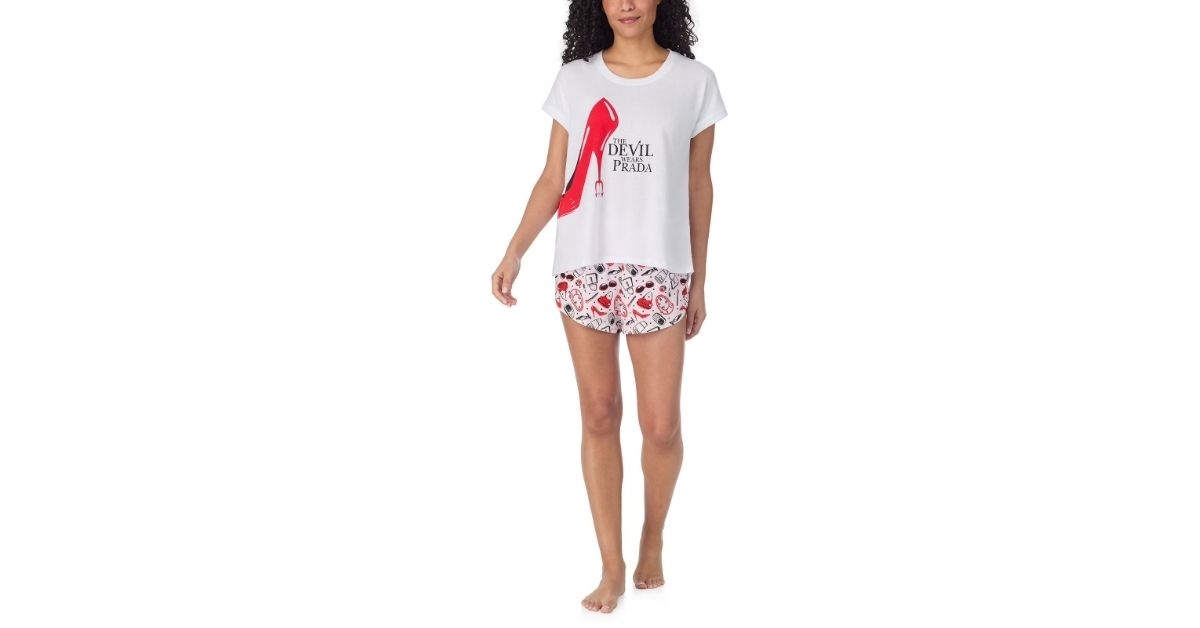 ladies short pajama set