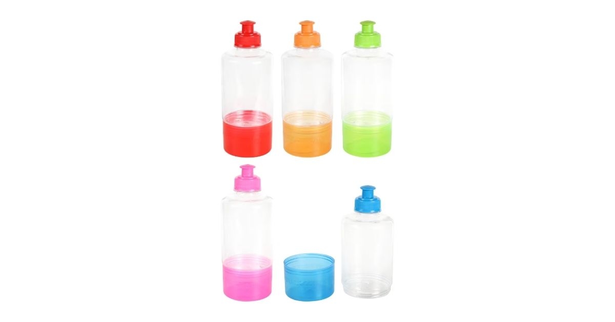 water bottle with removable snack compartment