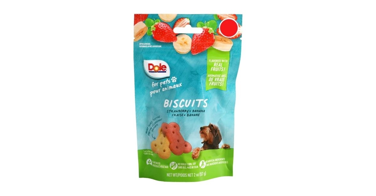 strawberry banana dog biscuits