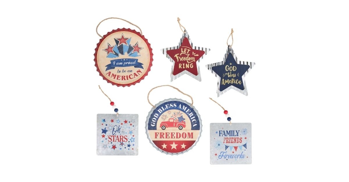 patriotic metal wall decor signs