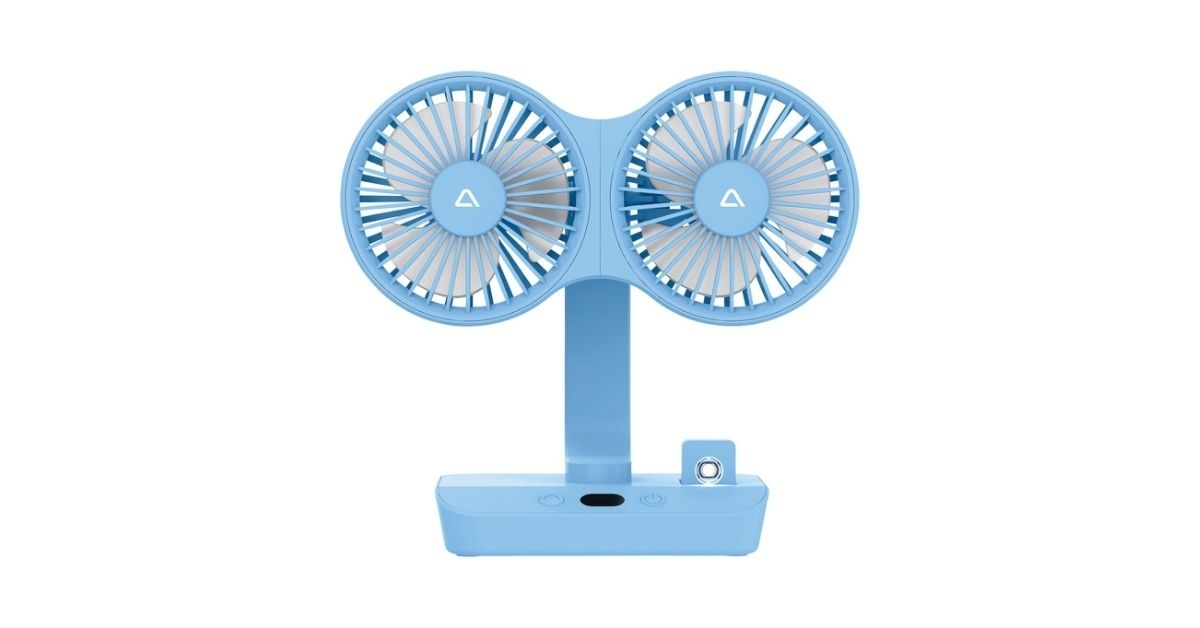 adjustable dual headed fan