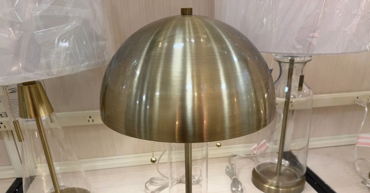 metal table lamp