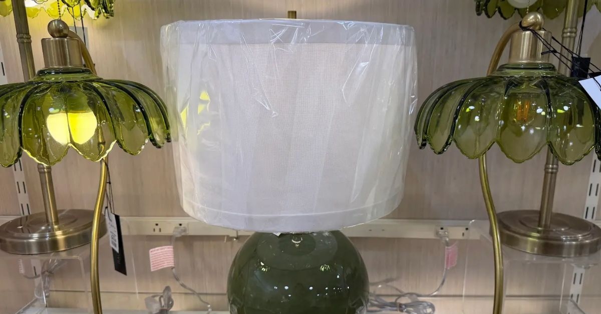 ceramic green table lamp
