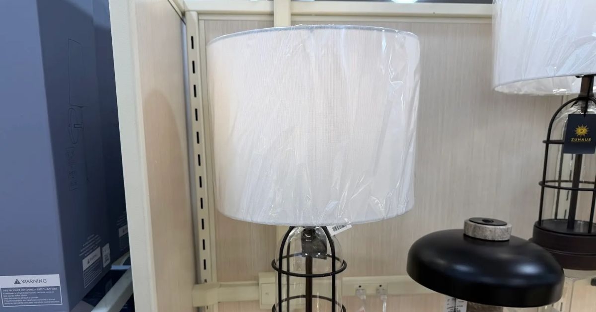 metal table lamp