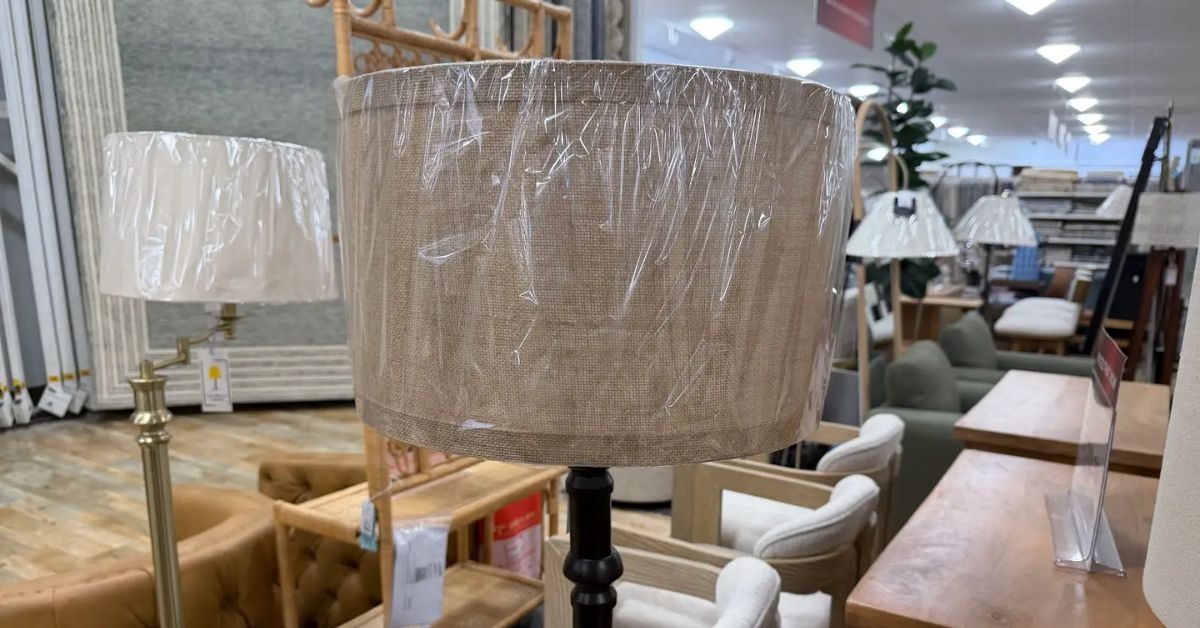 wood floor lamp