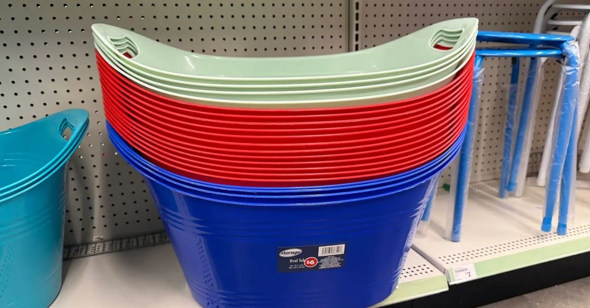 storage essentials oval tub