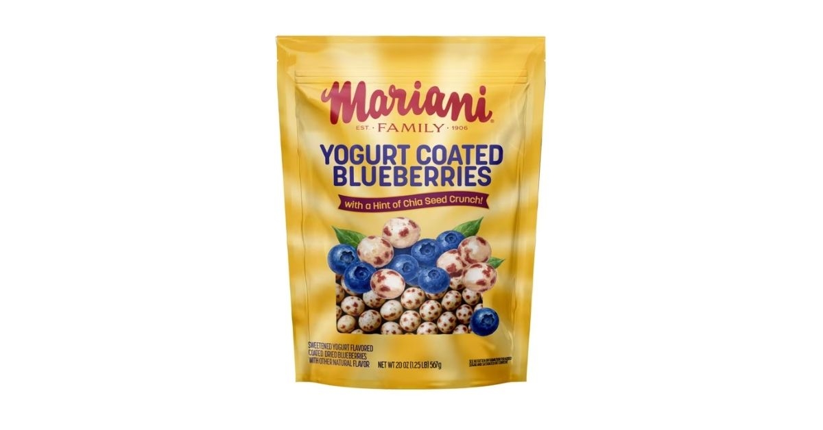 mariani yogurt coated blueberries