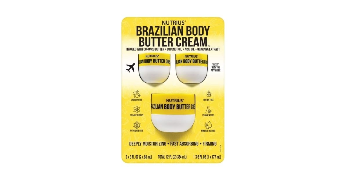 nutrius brazilian body butter cream
