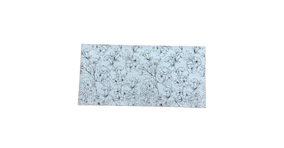 floral non-slip shelf liner