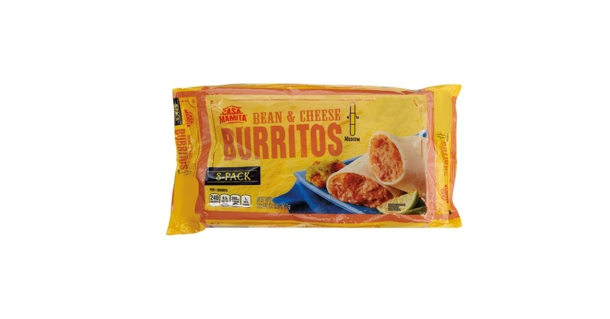 casa mamita bean and cheese burritos