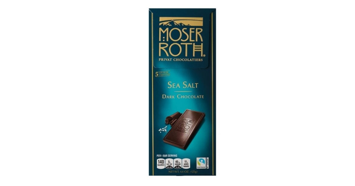 dark chocolate sea salt bar