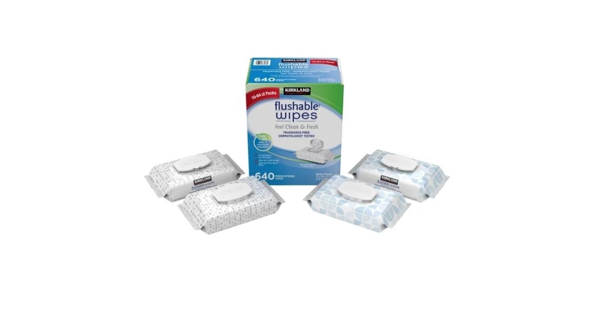 kirkland flushable wipes