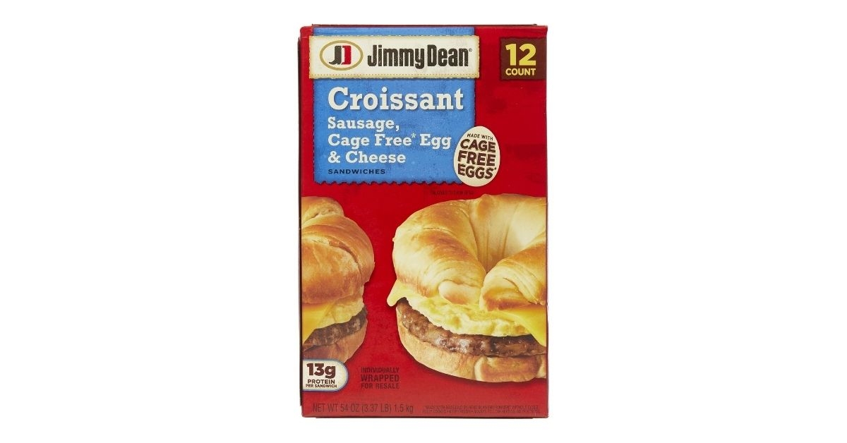 sausage egg cheese croisant sandwiches