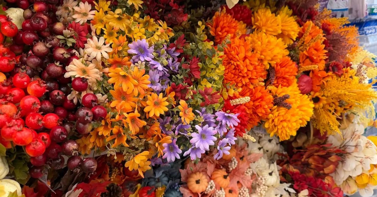 faux flowers