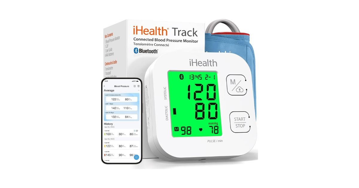 track smart upper arm blood pressure monitor