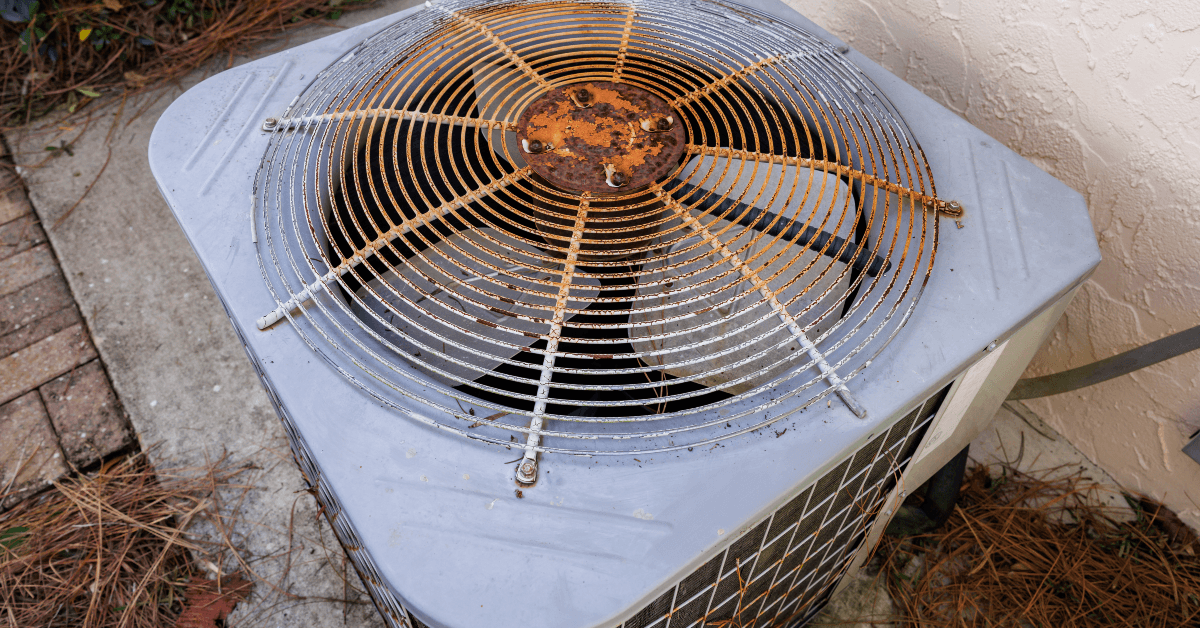 Old a/c unit in need of replacement