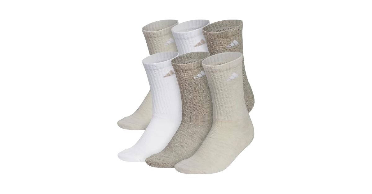 adidas cushioned crew socks