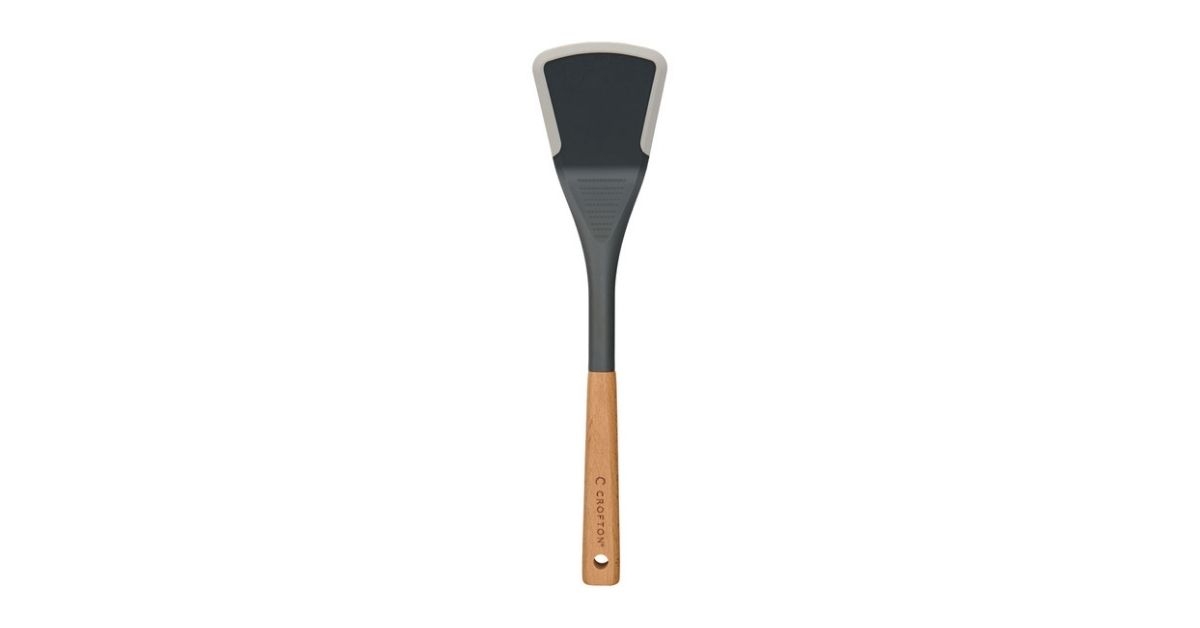 silicone edge wooden utensil solid turner