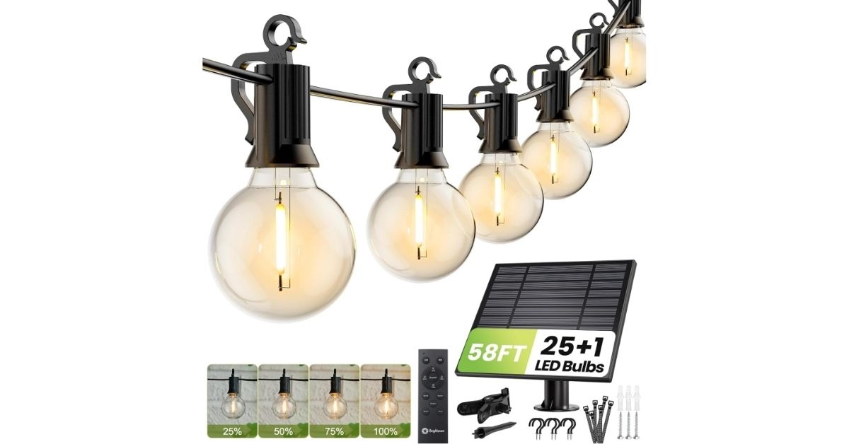 solar string lights with remote