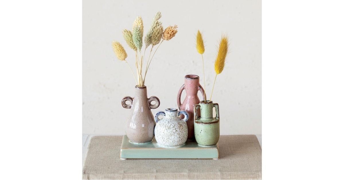 stoneware vases
