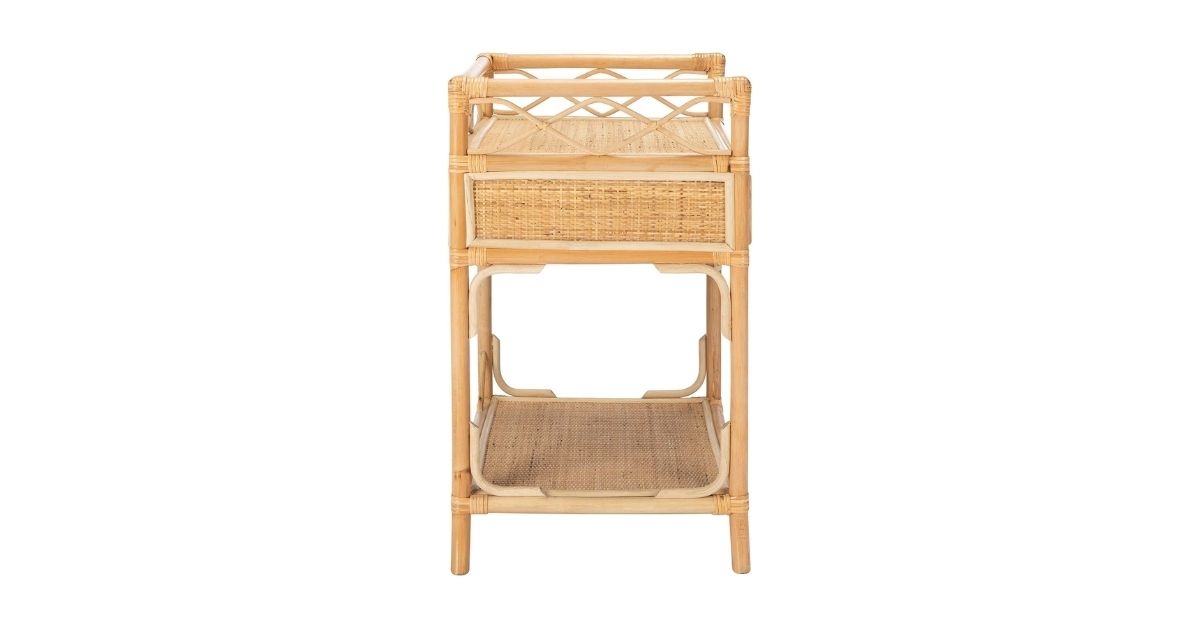 rattan nightstand