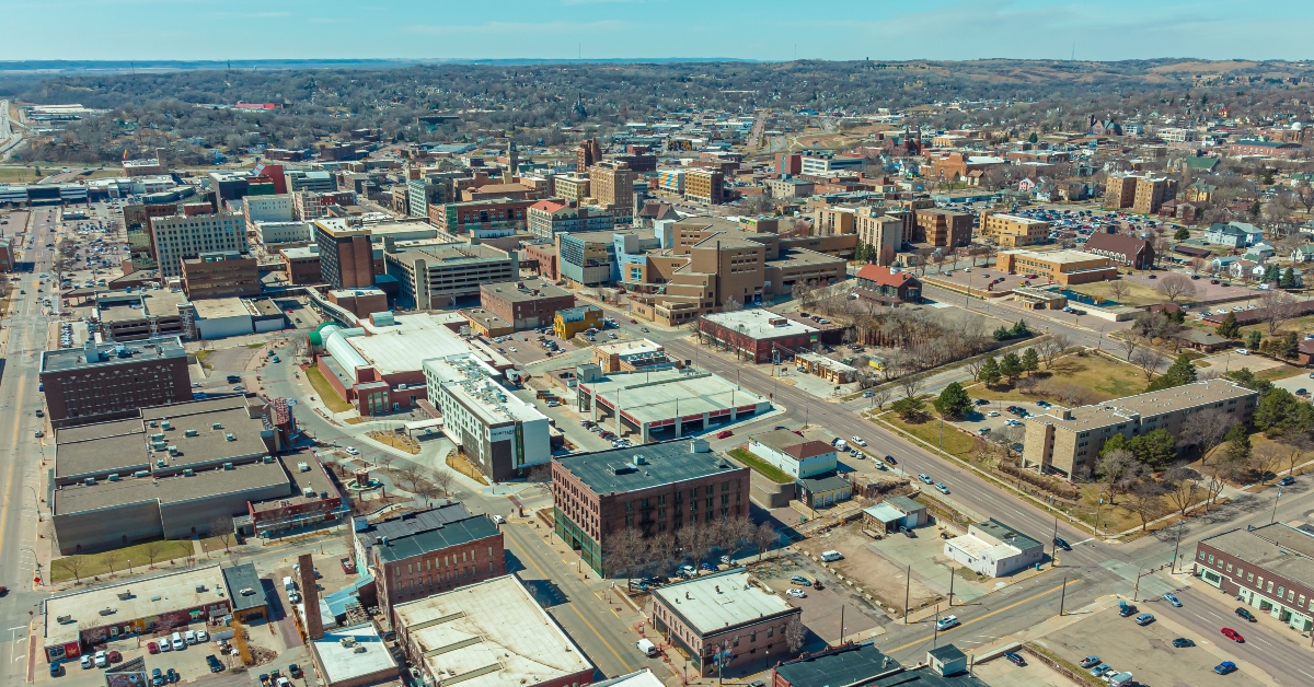 sioux city aerial view