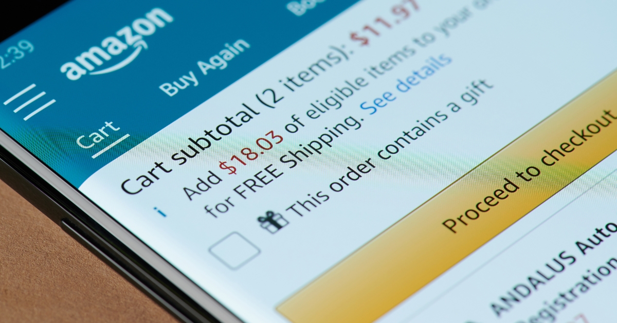 amazon checkout menu 